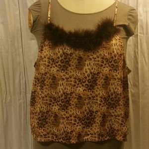 Two-piece Animal Print Pjama's, 3x